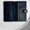 Портмоне мужское Skill тиснение питон черное