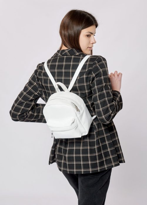 Женский рюкзак маленький Sambag Brix SSH белый
