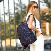 Женский рюкзак Sambag Brix PJT нави с принтом Flamingo