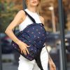 Женский рюкзак Sambag Brix PJT нави с принтом Flamingo