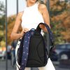 Женский рюкзак Sambag Brix PJT нави с принтом Flamingo