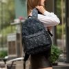 Рюкзак жіночий Sambag Brix PJT тканинний принт чорний
