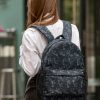 Рюкзак жіночий Sambag Brix PJT тканинний принт чорний