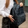 Рюкзак жіночий Sambag Brix PJT тканинний принт чорний