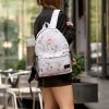 Женский рюкзак Sambag Brix PJT белый с принтом