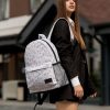 Женский рюкзак Sambag Brix белый с принтом