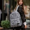 Рюкзак жіночий Sambag Brix PJT з принтом білий з чорним