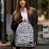 Рюкзак жіночий Sambag Brix PJT з принтом білий з чорним
