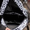 Рюкзак жіночий Sambag Brix PJT з принтом білий з чорним