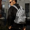 Мужской рюкзак Sambag Brix PJT Сlassic принт белый с черным