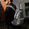 Мужской рюкзак Sambag Brix PJT Сlassic принт белый с черным