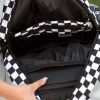 Рюкзак жіночий Sambag Brix PJT з принтом чорний з білим