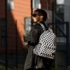 Мужской рюкзак Sambag Brix PJT Classic принт белый с черным