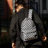 Мужской рюкзак Sambag Brix PJT Classic принт белый с черным