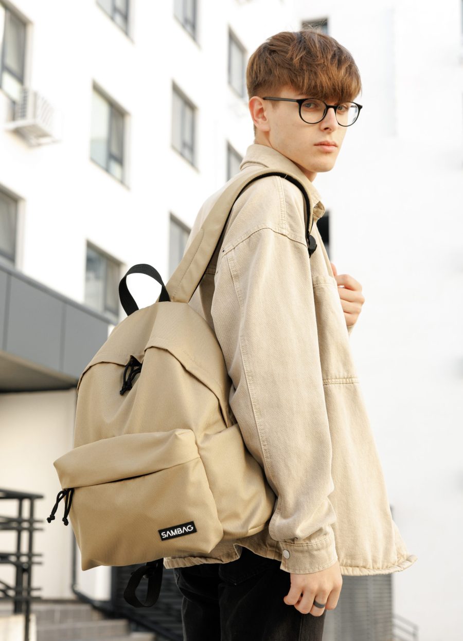 Рюкзак чоловічий Sambag Active тканинний бежевий