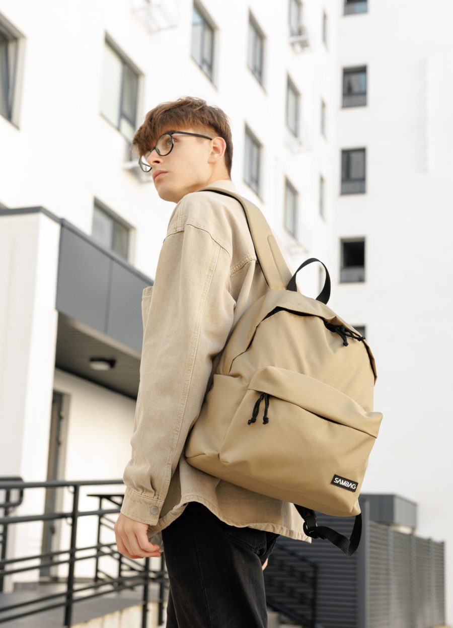 Рюкзак чоловічий Sambag Active тканинний бежевий