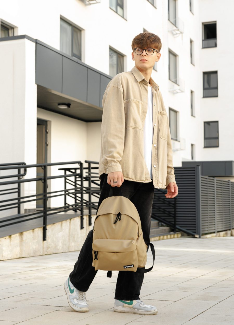 Рюкзак чоловічий Sambag Active тканинний бежевий