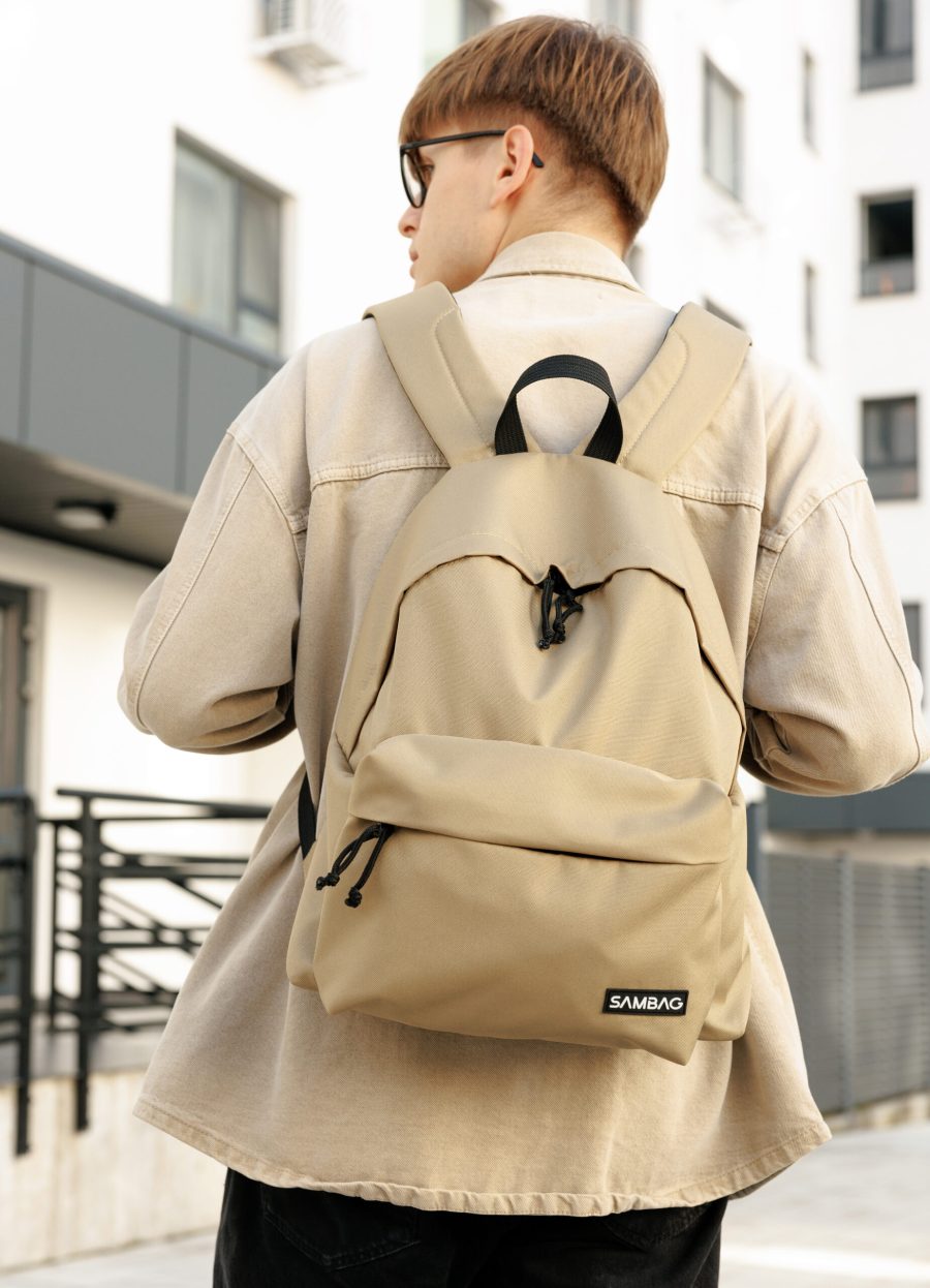 Рюкзак чоловічий Sambag Active тканинний бежевий