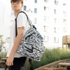 Рюкзак чоловічий Sambag Active з принтом білий з чорним