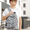 Рюкзак чоловічий Sambag Active з принтом білий з чорним
