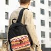 Мужской рюкзак Sambag Active черный тканевый с принтом