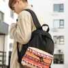Мужской рюкзак Sambag Active черный тканевый с принтом