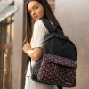Рюкзак жіночий Sambag Active з принтом чорний