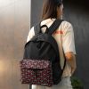 Рюкзак жіночий Sambag Active з принтом чорний