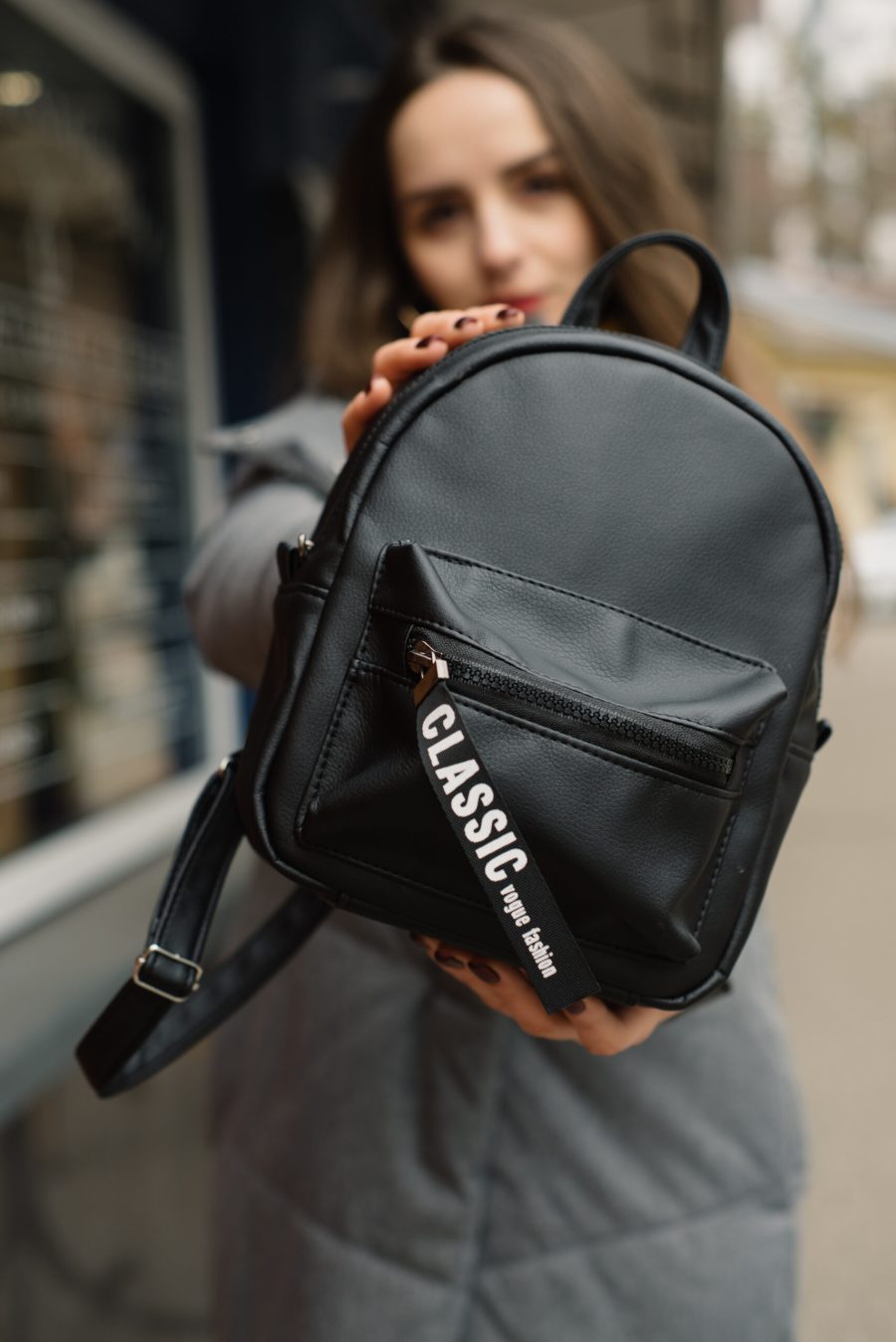 Рюкзак жіночий маленький Sambag Talari ST чорний