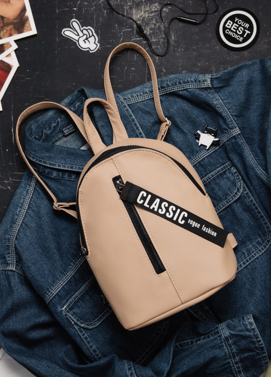 Рюкзак жіночий Sambag Mane MQT бежевий