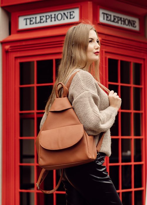 Рюкзак жіночий Sambag Asti LKH коричневий