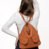 Рюкзак-сумка жіноча Sambag Asti XKH коричнева
