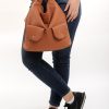 Рюкзак-сумка жіноча Sambag Asti XKH коричнева