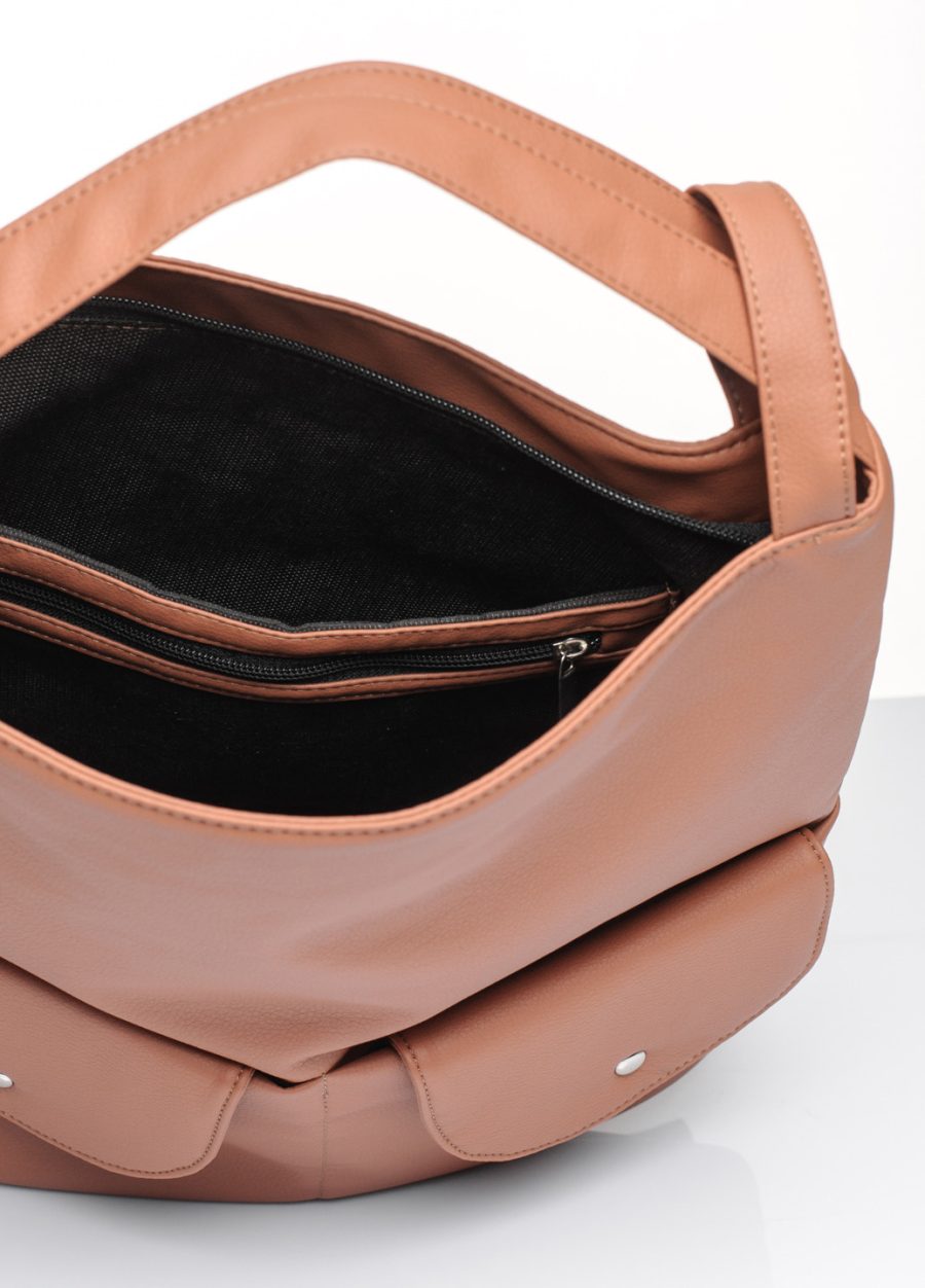 Рюкзак-сумка жіноча Sambag Asti XKH коричнева
