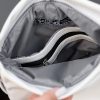 Женский рюкзак-сумка Sambag Loft строченая белая