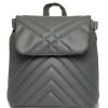 Рюкзак-сумка женская Sambag Loft строченая графитовая