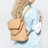 Женский рюкзак Sambag Loft строченая бежевая