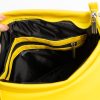 Женский рюкзак-сумка Sambag Loft строченая желтая