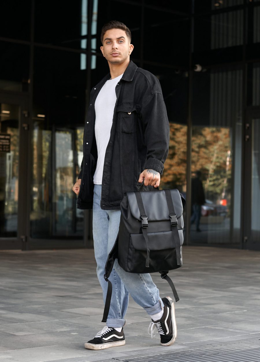 Мужской рюкзак роллтоп Sambag Loft Zard черный