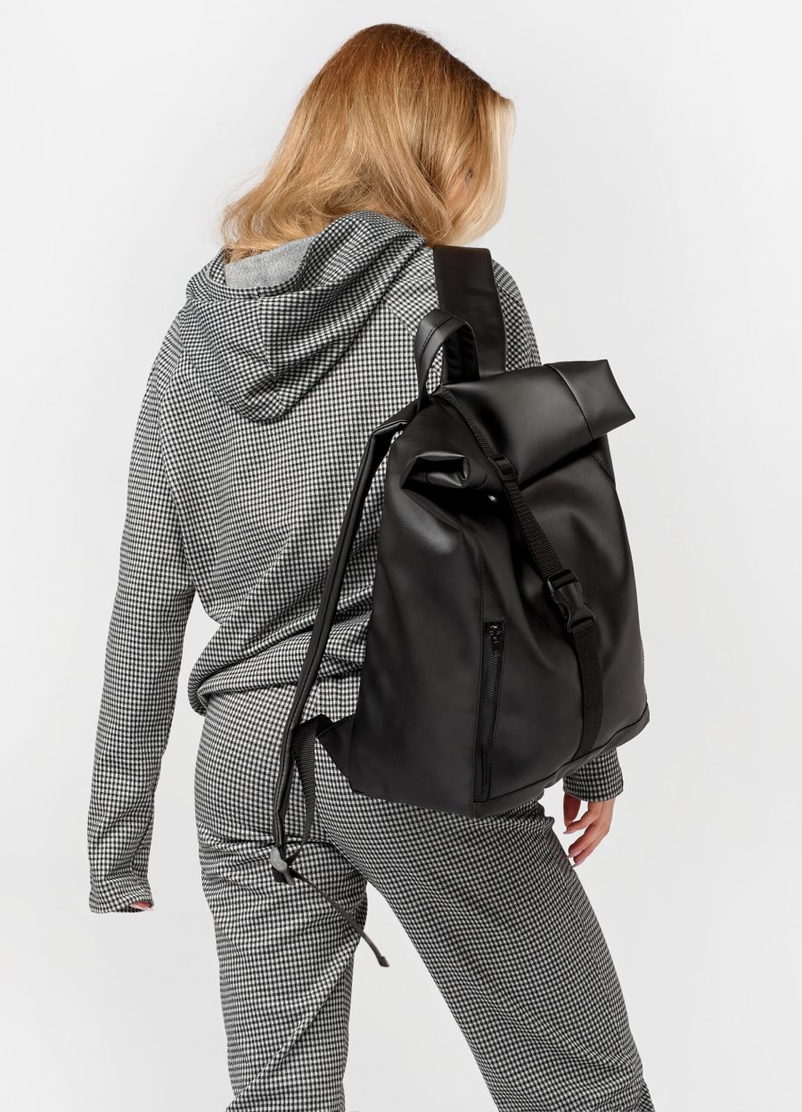 Рюкзак роллтоп жіночий Sambag Roll Top One чорний