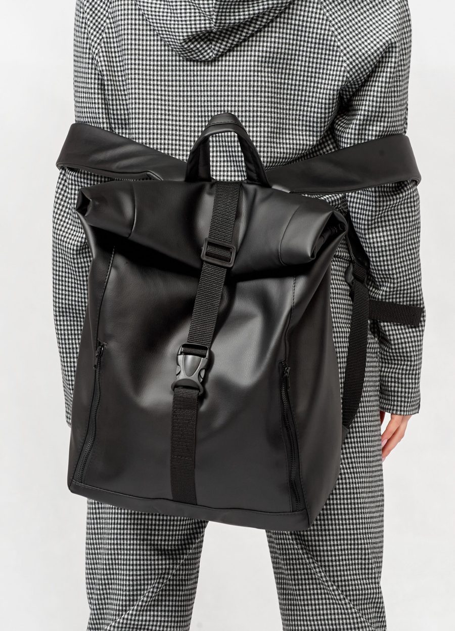 Рюкзак роллтоп жіночий Sambag Roll Top One чорний