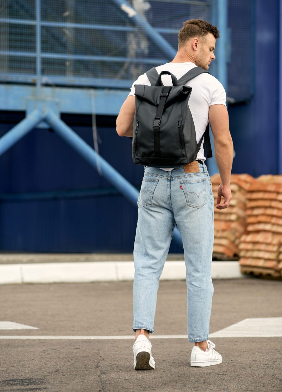 Мужской рюкзак роллтоп Sambag RollTop LZT черный