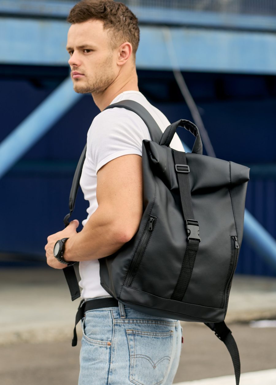 Мужской рюкзак роллтоп Sambag RollTop LZT черный