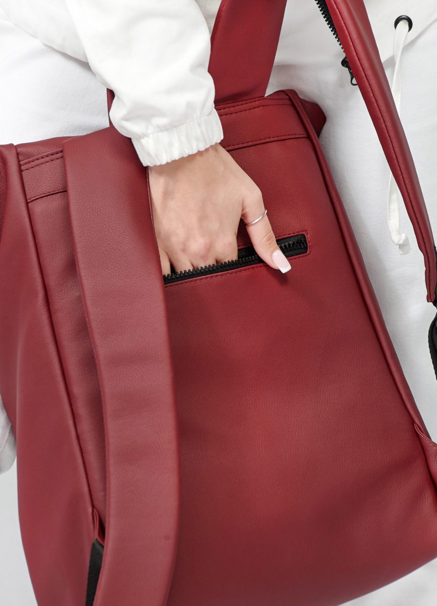 Женский рюкзак роллтоп Sambag RollTop бордовый