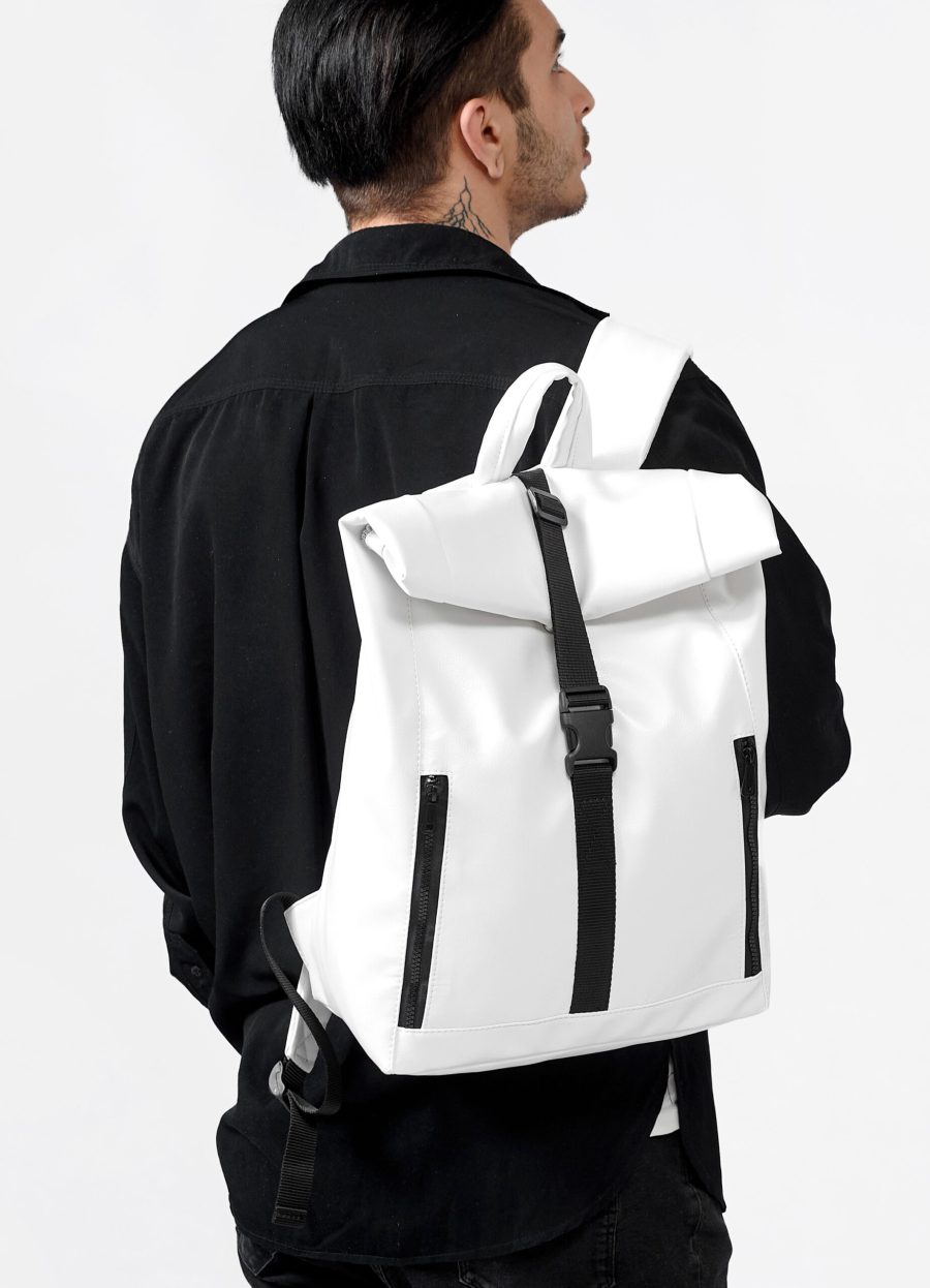 Рюкзак чоловічий роллтоп Sambag RollTop One білий