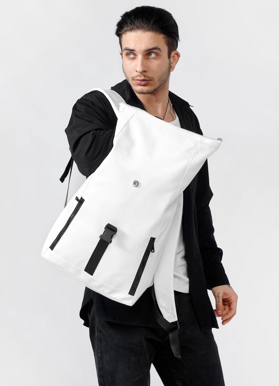 Рюкзак чоловічий роллтоп Sambag RollTop One білий