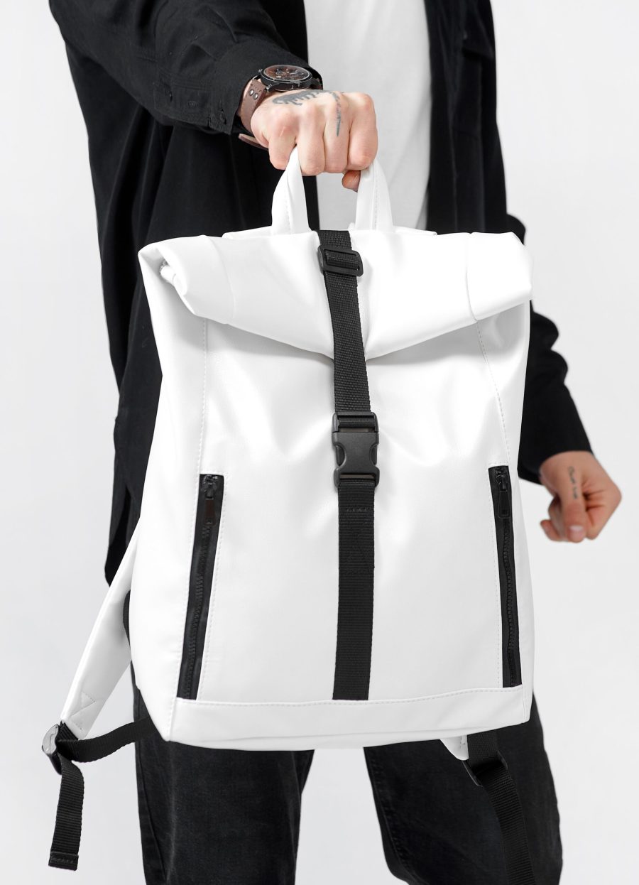Рюкзак чоловічий роллтоп Sambag RollTop One білий