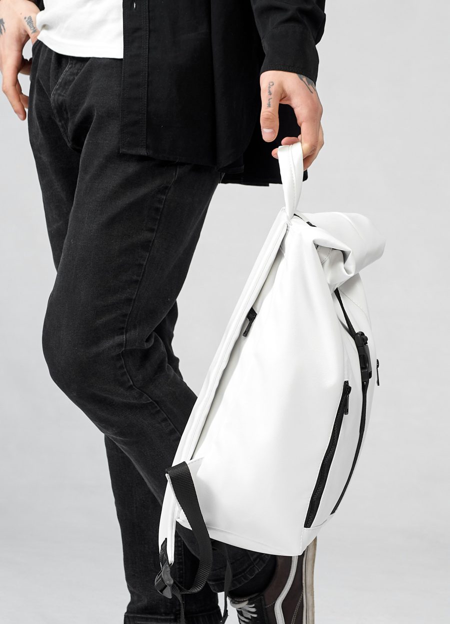 Рюкзак чоловічий роллтоп Sambag RollTop One білий