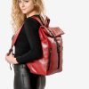 Рюкзак роллтоп жіночий для ноутбука Sambag RollTop червоний