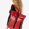 Рюкзак роллтоп жіночий для ноутбука Sambag RollTop червоний